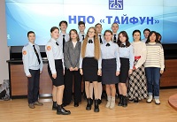Старшеклассники МБОУ «Технический лицей» г. Обнинска знакомятся с НПО «Тайфун»