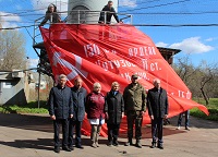 Знамя Победы поднято над Обнинском